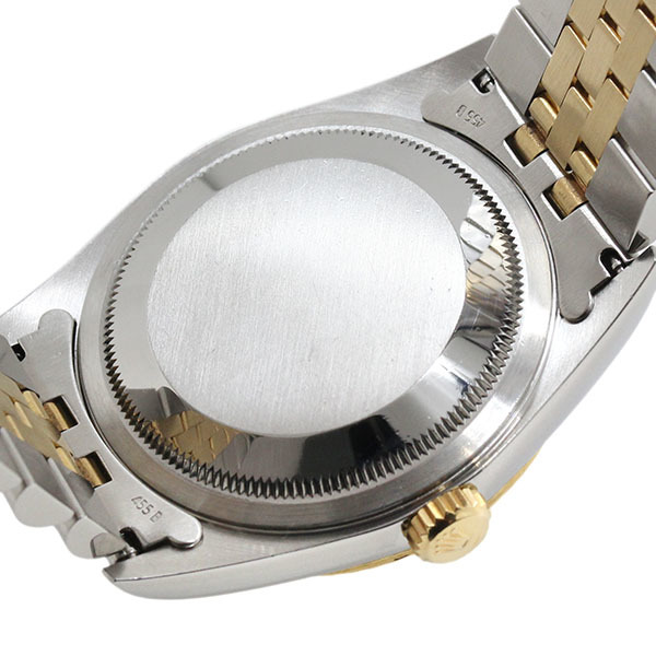 ロレックス ROLEX デイトジャスト 16233 シャンパン文字盤 W番 YG/SS メンズ腕時計 自動巻き_画像4