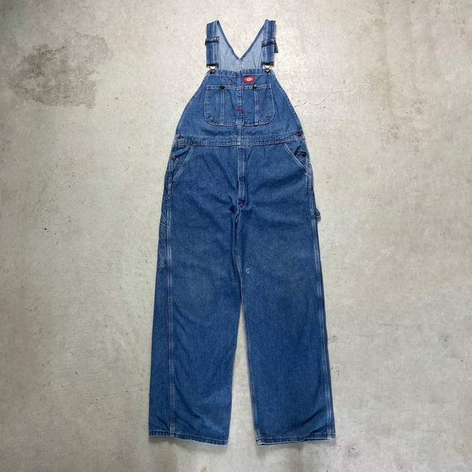 新品同様 Dickies ディッキーズ デニム オーバーオール メンズ