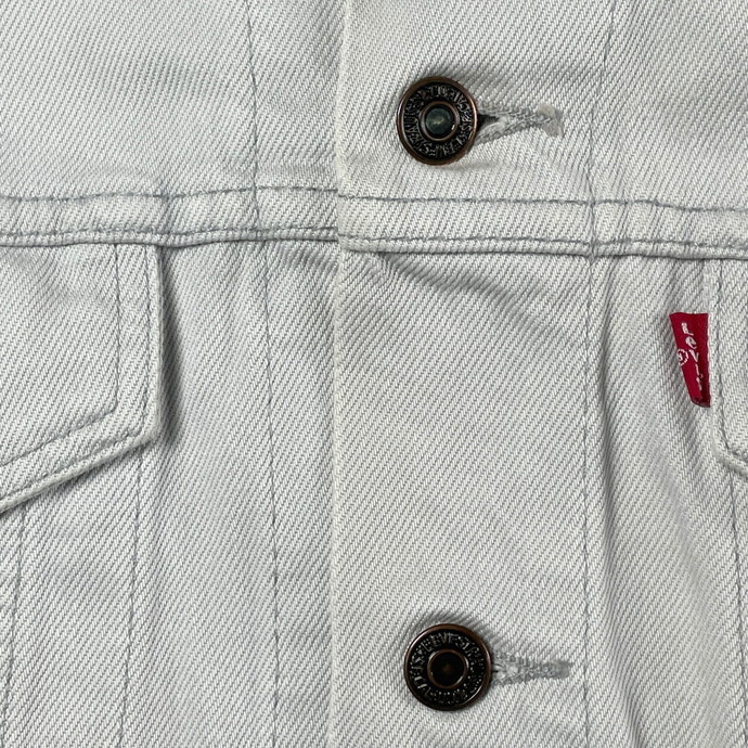 90年代 チュニジア製 Levi's ユーロリーバイス 70503 02 アイスグレー デニムジャケット メンズL_画像6