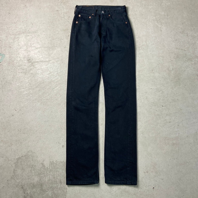 USA製 90年代 Levi's リーバイス 501 0165 後染め ブラックデニムパンツ メンズW26_画像1