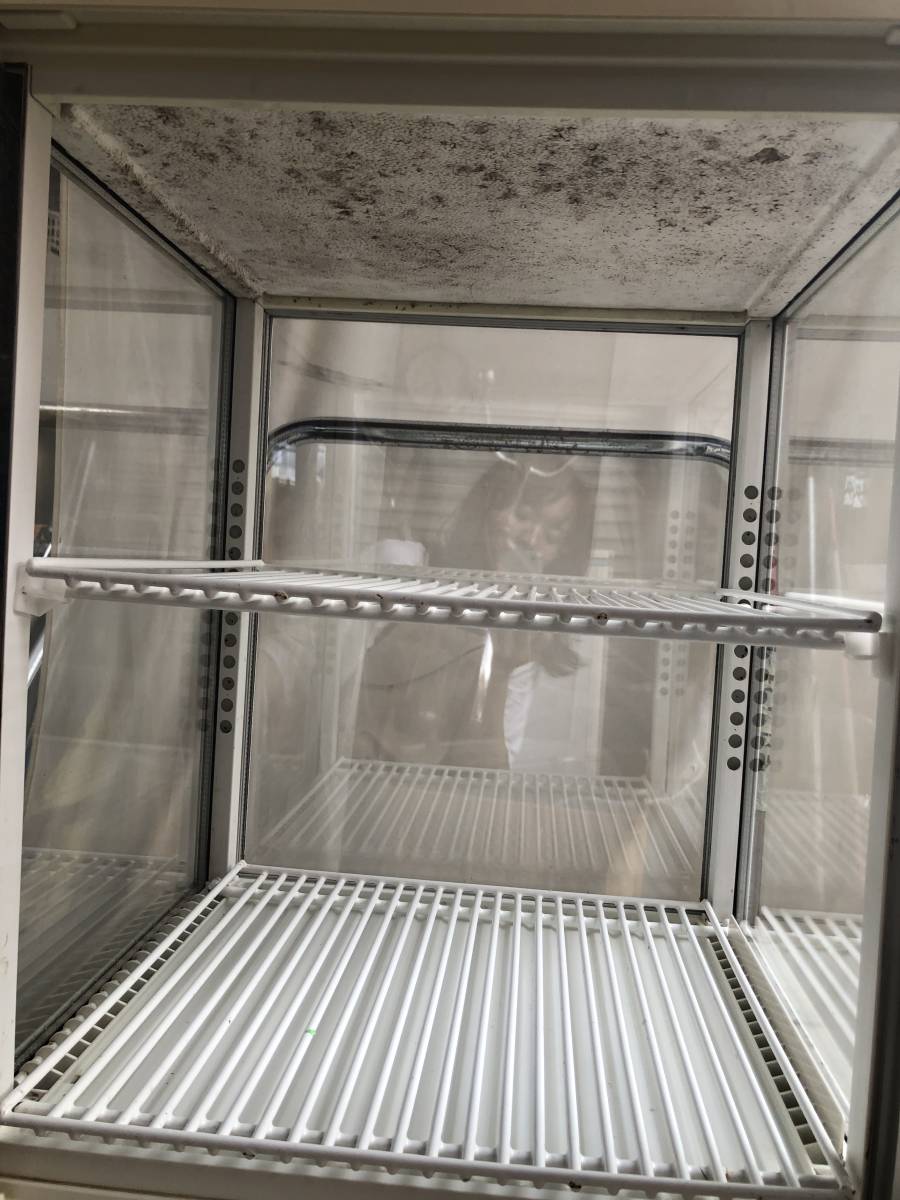 YU-1807 SANDEN Sanden 4 поверхность холодильная витрина AG-54XB-B 100V двусторонний дверь для бизнеса рефрижератор общий содержание сложенный :67L действительный содержание сложенный :54L работа OK./180