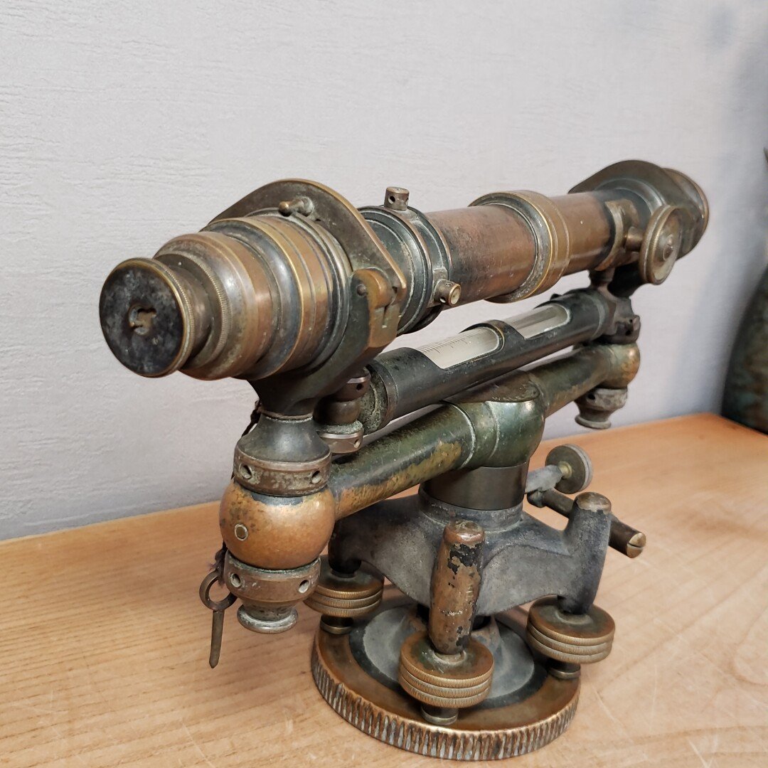 アンティーク測量器 水平器 W&LE GURLEY TROY N.Y.U.S.A 真鍮 アンティーク測量器 水平器 W&LE GURLEY TROY N.Y.U.S.A 真鍮