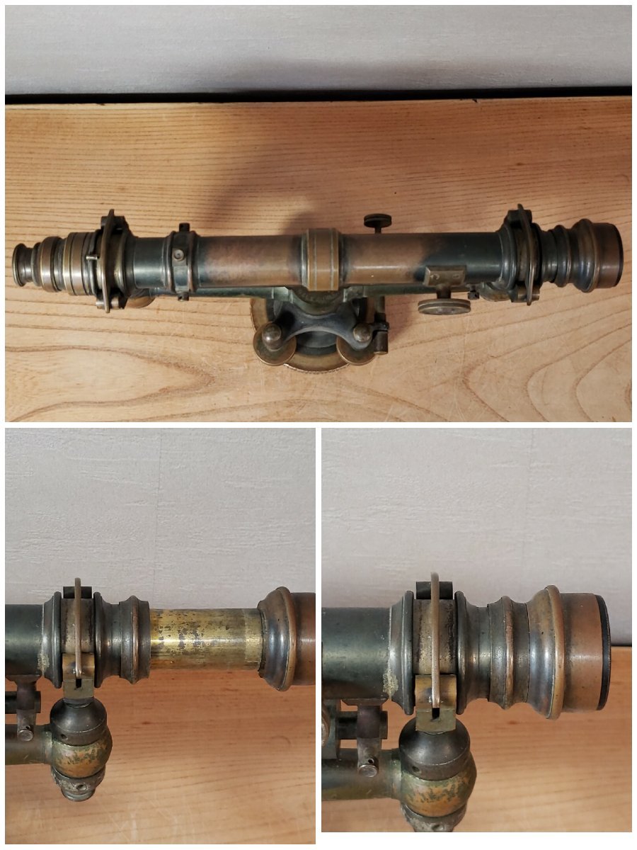 アンティーク測量器 水平器 W&LE GURLEY TROY N.Y.U.S.A 真鍮 アンティーク測量器 水平器 W&LE GURLEY TROY N.Y.U.S.A 真鍮