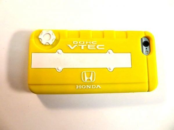 Мягкий кремниевый корпус для iPhone7S/7, iPhone6S/6 6S/6 двигатель Camcam Type Yellow Test Civic Type-R DOHC VTEC