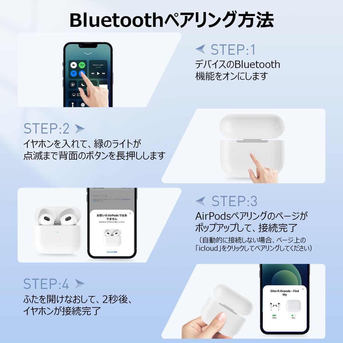 PIAQEIOZ AirPods 3 充電ケース 交換用充電器 Bluetoothペア PIAQEIOZ AirPods 3 充電ケース 交換用充電器 Bluetoothペア