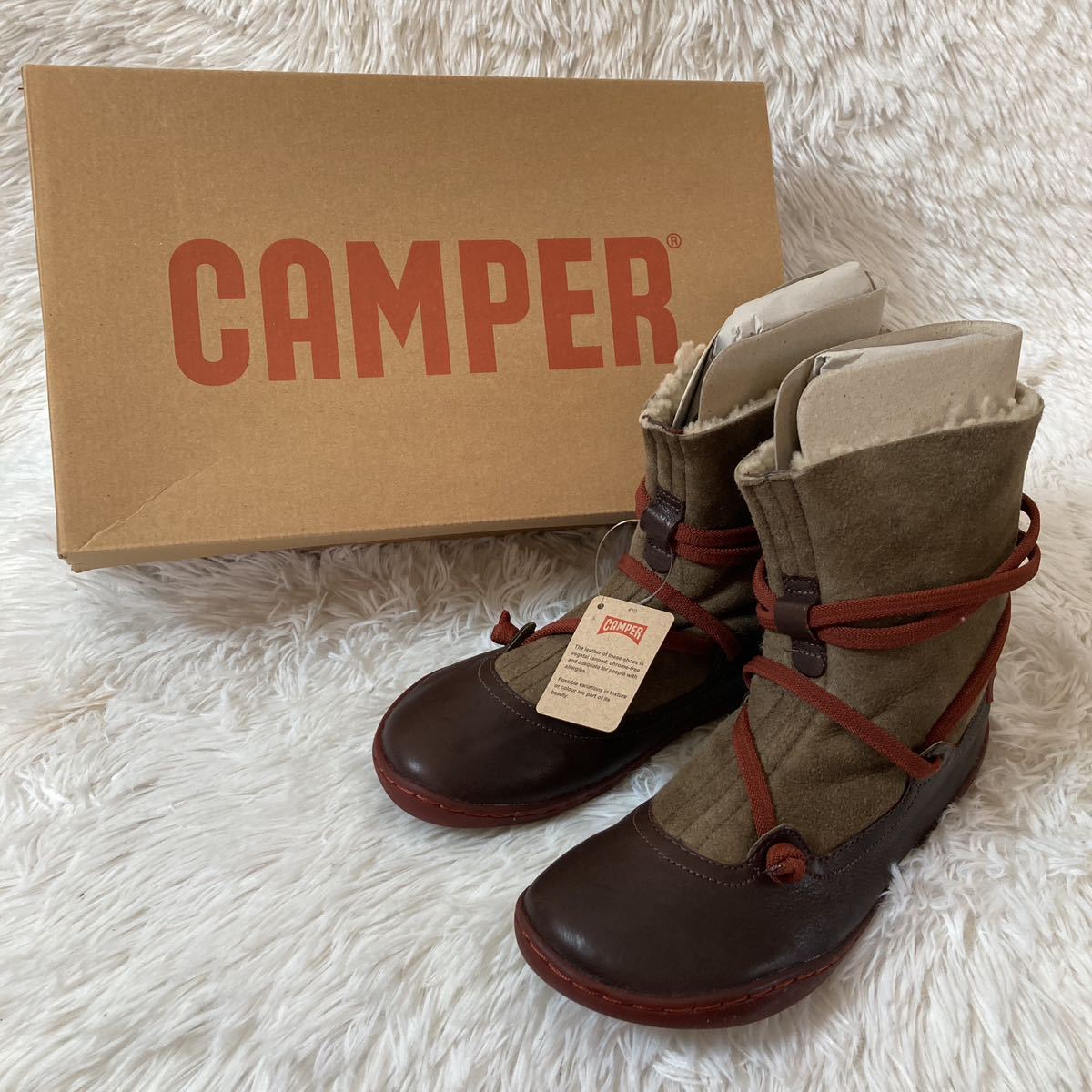 超目玉枠】 ムートンブーツ ペウカミ カンペール 【新品未使用】CAMPER