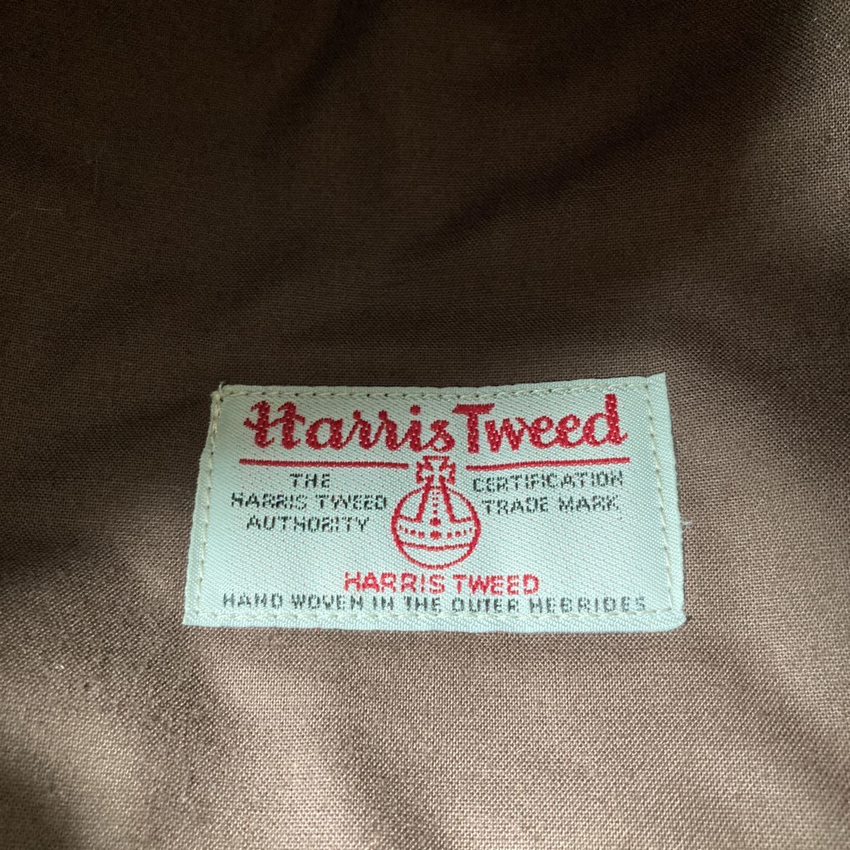 【美品】Harris Tweed ハリスツイード ウールハンチング帽子 ブラウン メンズ レディース ユニセックス_画像7