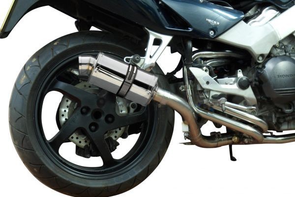 DELKEVIC スリップオンステンレスオーバルマフラー★HONDA VFR800 INTERCEPTOR 1998-2001 225mm KIT2521_画像3