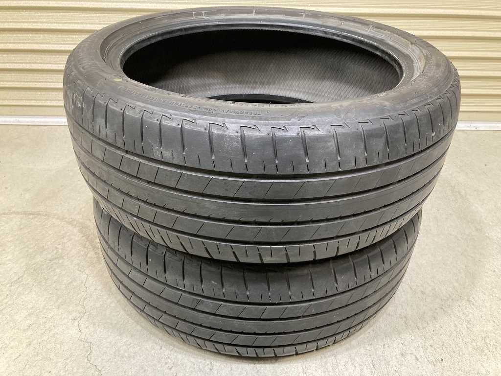 バリ溝 '19年製 BRIDGESTONE TURANZA T005A 225/45R19 2本セット ブリヂストン トランザ (YU1172)_画像1