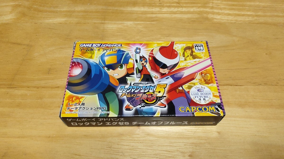 ★GBA「ロックマンエグゼ5 チームオブブルース(Mega Man Battle Network5)」箱・取説付き/CAPCOM/GAMEBOY ADVANCE/ACTRPG/レトロゲーム★_画像1