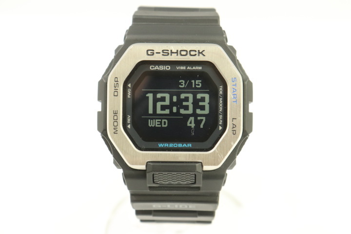 CASIO メンズ腕時計 - G-SHOCK G-LIDE CASIO - 黒 ブラック 銀 シルバー GBX-100【中古】