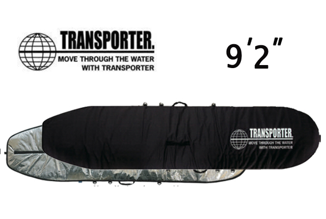 新品】TRANSPORTER LONGBOARD CASE 9'2” ブラック フルジップ ハード