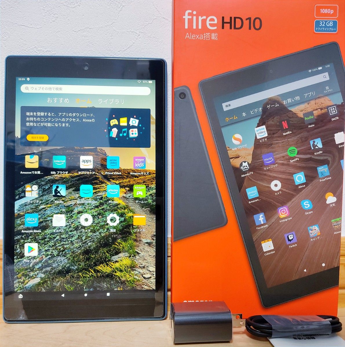 Fire HD 10 タブレット ブルー 第9世代 32GB フィルム装着済み|PayPay
