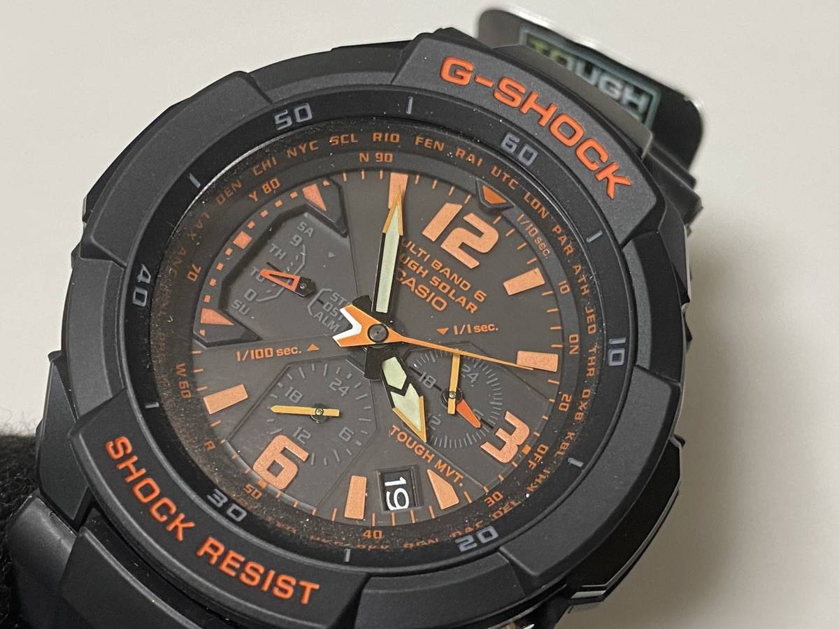 カシオ CASIO G-SHOCK タフソーラー TOUGH SOLAR GRAVITYMASTER グラビティマスター SKY COCKPIT スカイコックピット GW-3000B-1AJF 展示品_画像2