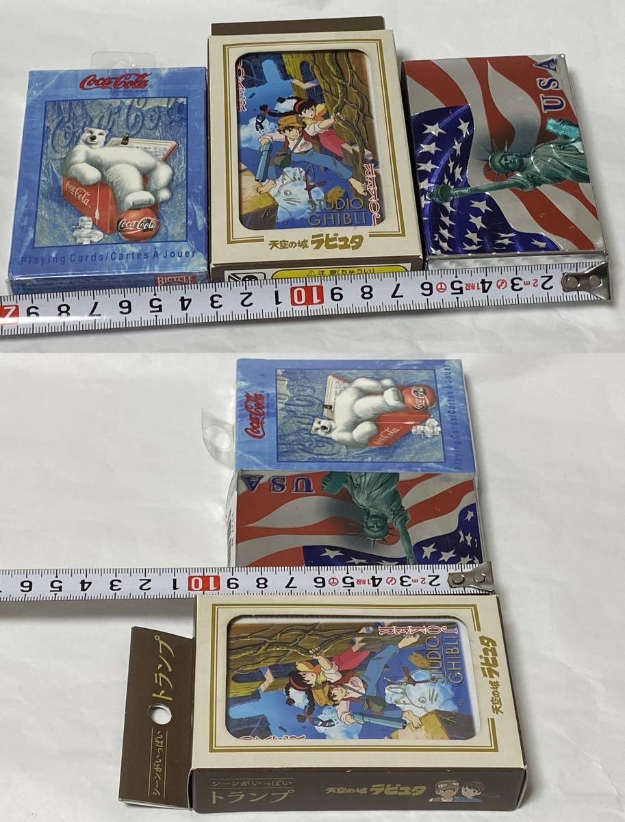 Playingcards トランプ 3種 スタジオジブリ 天空の城ラピュタ 、 コカ・コーラ 、 USA デザイン 各1点 展示未使用品の画像5