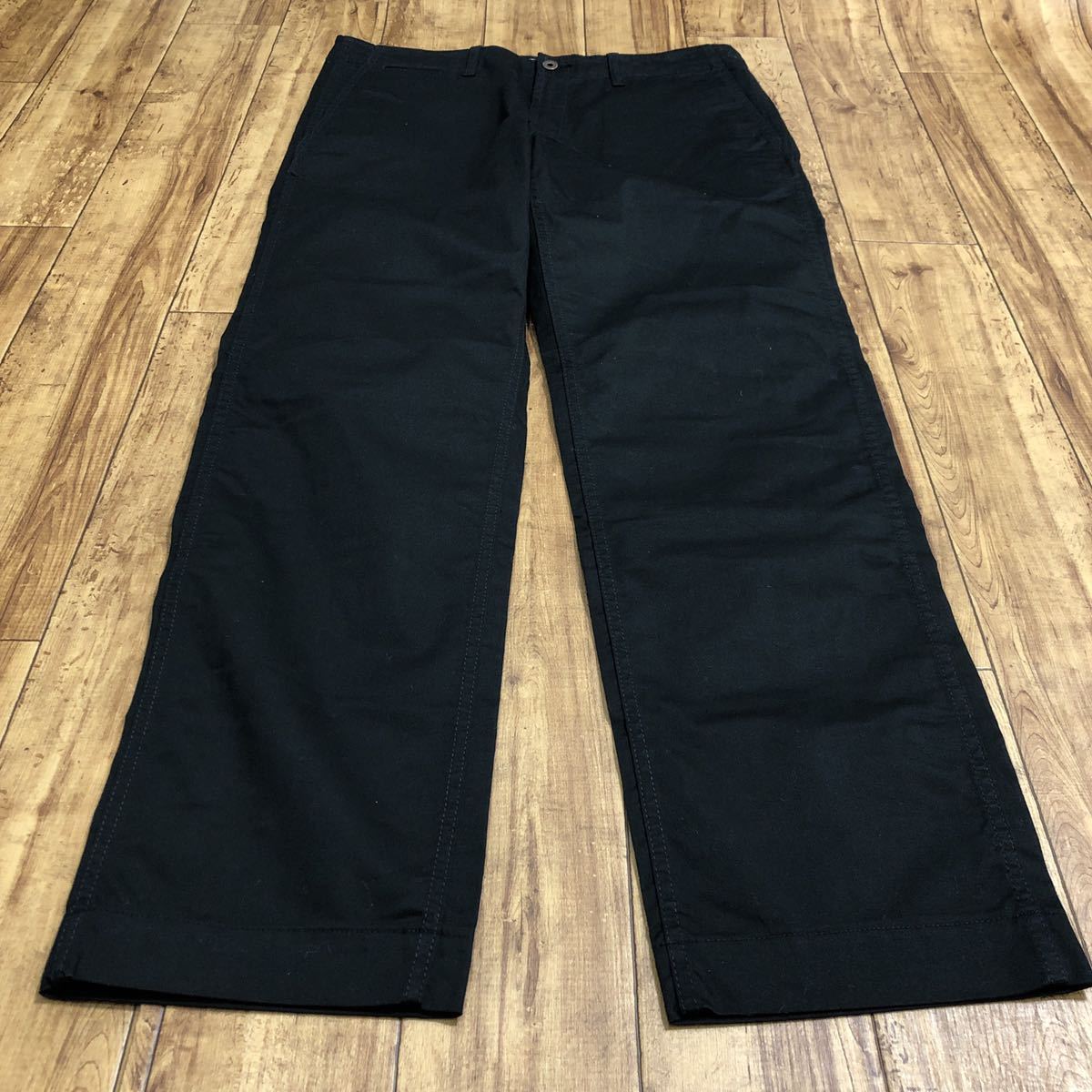 * unused Eternal ETERNAL Okayama Kurashiki . island chinos black L size 75800 strut 