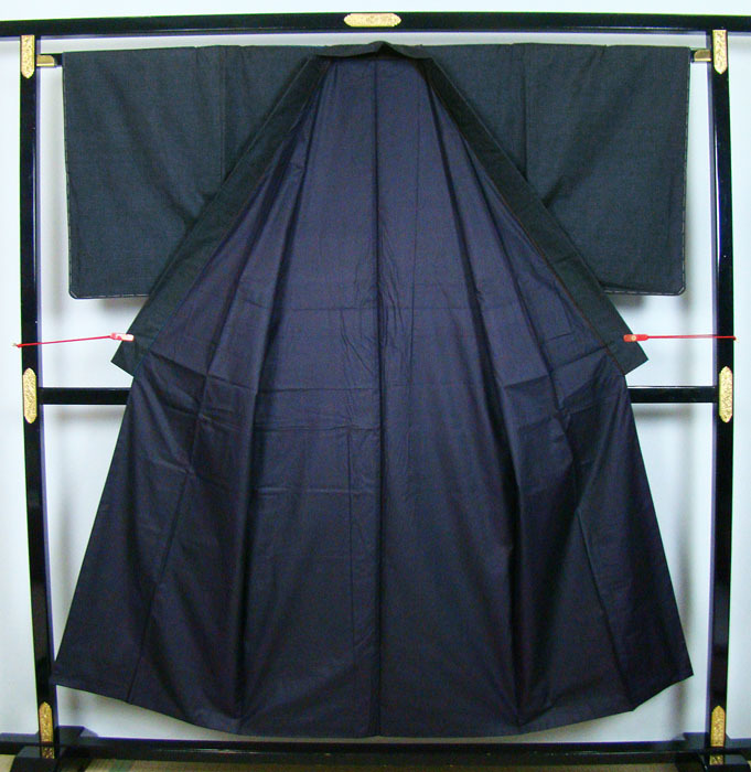  men's unused ensemble genuine Amami Ooshima pongee 100 turtle . woven proof paper attaching man's obi feather woven cord corresponding height 177cm rank silk 10774