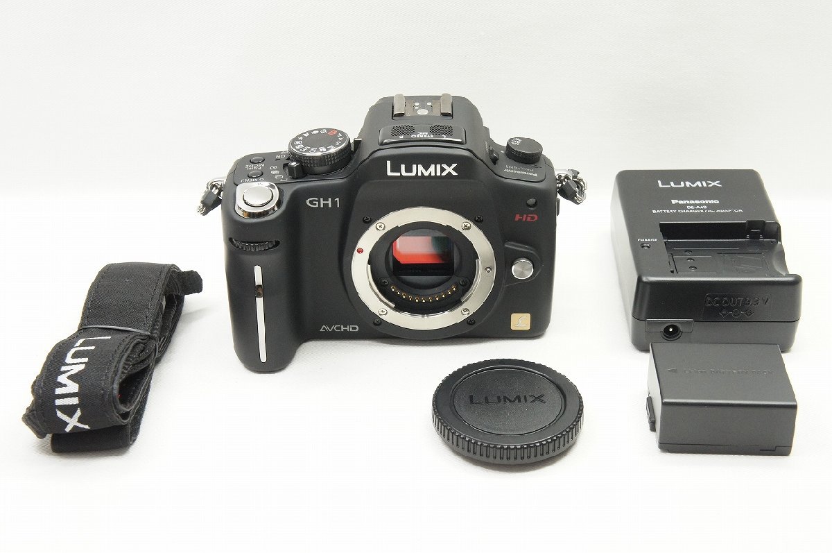 【アルプスカメラ】美品 Panasonic パナソニック LUMIX DMC-GH1 ボディ ミラーレス一眼カメラ ブラック 230902n