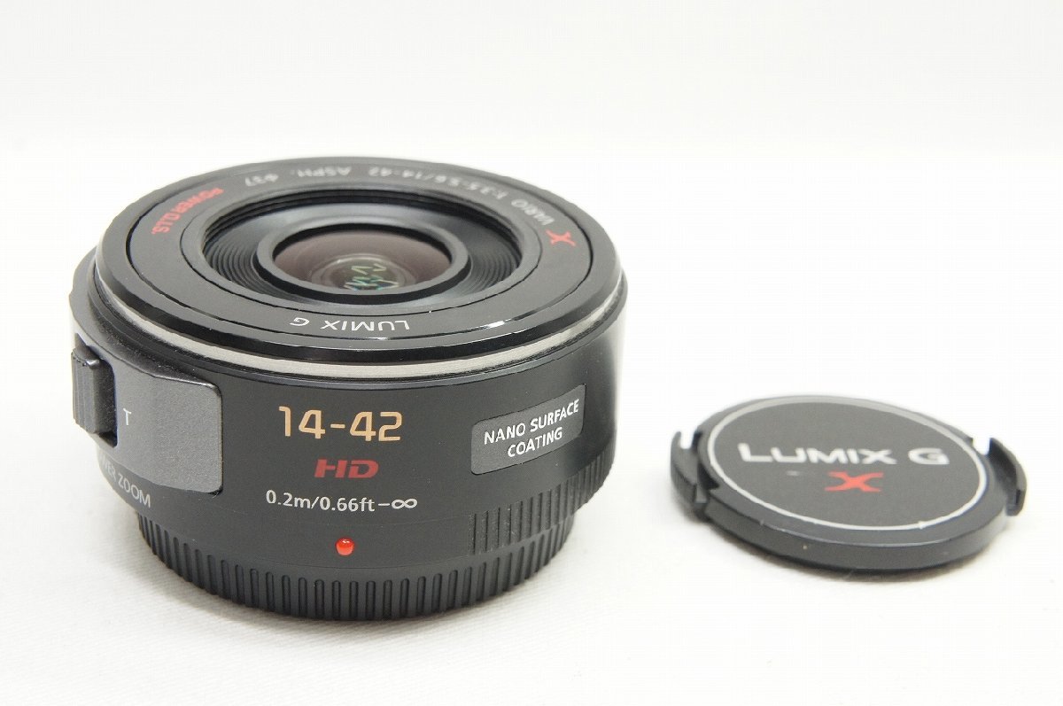 【アルプスカメラ】良品 Panasonic LUMIX G X VARIO PZ 14-42mm F3.5-5.6 ASPH. POWER O.I.S. H-PS14042 マイクロフォーサーズ 230826ia