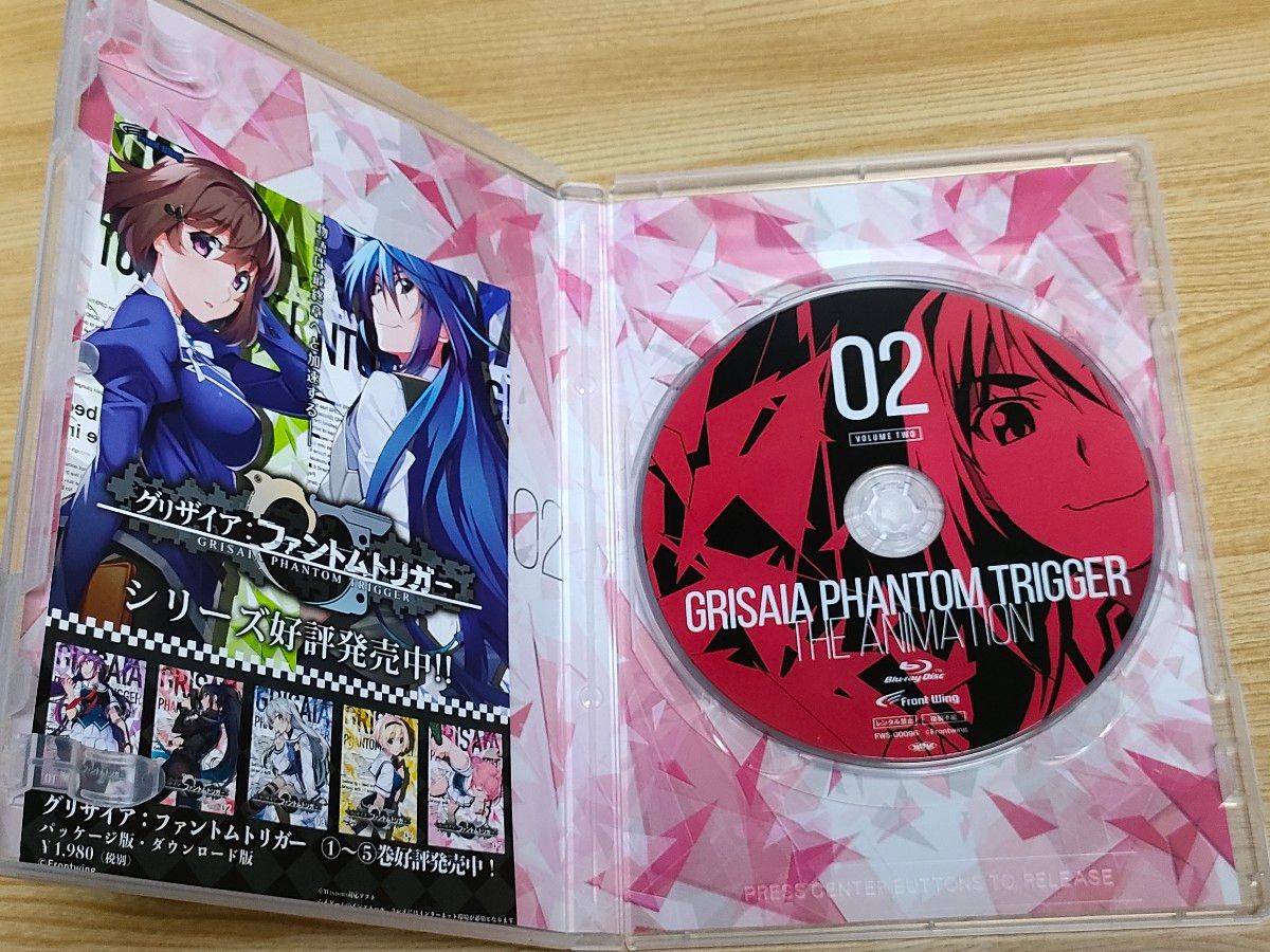 ※欠品有り★グリザイア:ファントムトリガー THE ANIMATION 02 Blu-ray ※ディスク01と外箱欠品