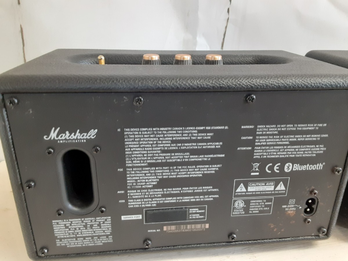 【ジャンク品】 送料無料 Marshall Willen Bluetooth スピーカー アンプ マーシャル 通電未確認 船内で使用 _画像5