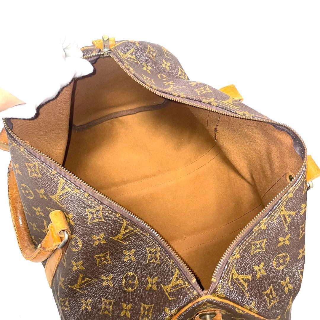 ルイヴィトン ボストンバッグ モノグラム アンティーク ビンテージ パイピング ヌメ革 ブラウン 本革 Louis Vuitton_画像7