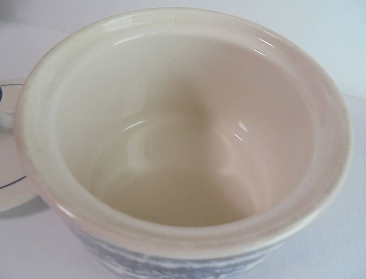 アンティーク 昭和レトロ シュガーポット 陶器 未使用 保管品の画像10