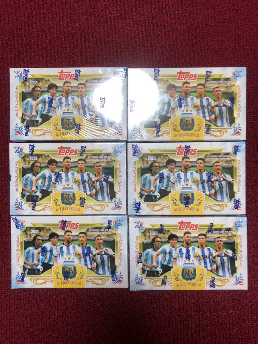 新品未開封6box】SOCCER 2023 TOPPS TEAM SET ARGENTINA FILETEADO