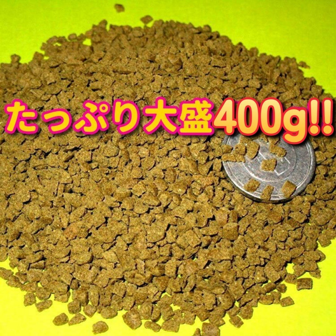 新販売! 400g!! 大粒 餌 たっぷり大盛お徳用 高栄養価フード プロ仕様!! ショップ ブリーダー 熱帯魚 観賞魚 プレコ ディスカス シクリッド_画像4