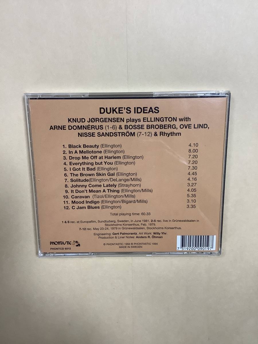 送料無料 DUKE’S IDEAS「KNUD JORGENSEN PLAYS ELLINGTON」輸入盤
