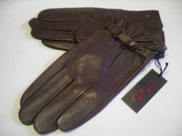 GIGLI ジリ*サイズ L 25cm*羊革 高級手袋*ダークブラウン系カラー