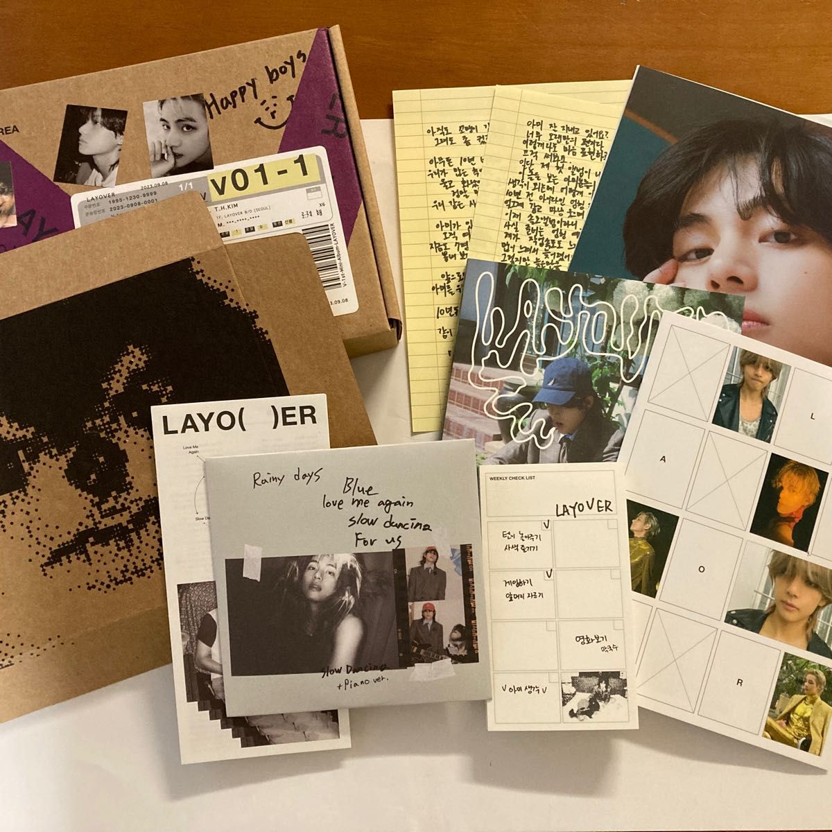 BTS V テテ アルバム「Layover」パープル 紫 Ver トレカ ポスト BTS V テテ アルバム「Layover」パープル 紫 Ver トレカ ポスト