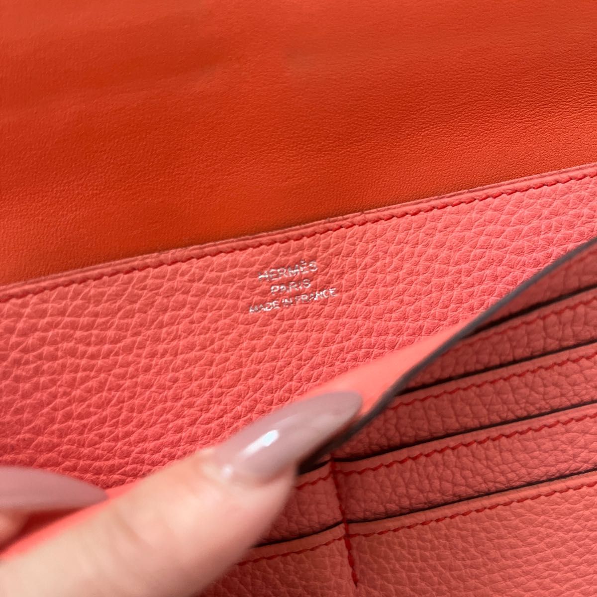 値下げ不可 HERMES エルメス ドゴン 長財布 X刻印 シルバー金具