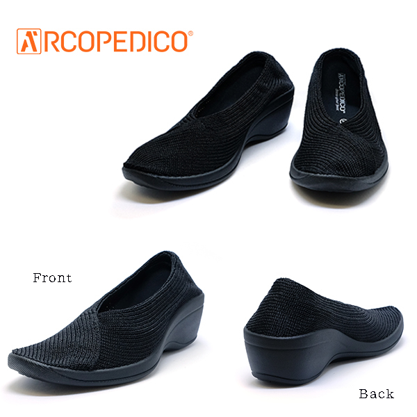 アルコペディコ ニットパンプス ARCOPEDICO 24.0cm 37サイズ MAILU マイル ブラック 黒 エリオさんの靴_画像3