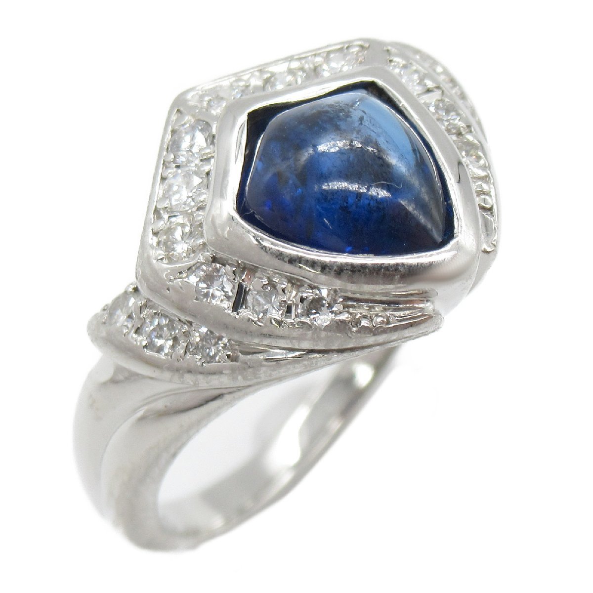 独特な店 ブルー リング ダイヤモンド サファイア 指輪 リング