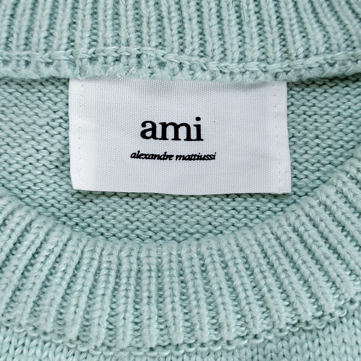 人気モデル】ami アミ ハートロゴ付ニット・セーター XL相当 オーバー