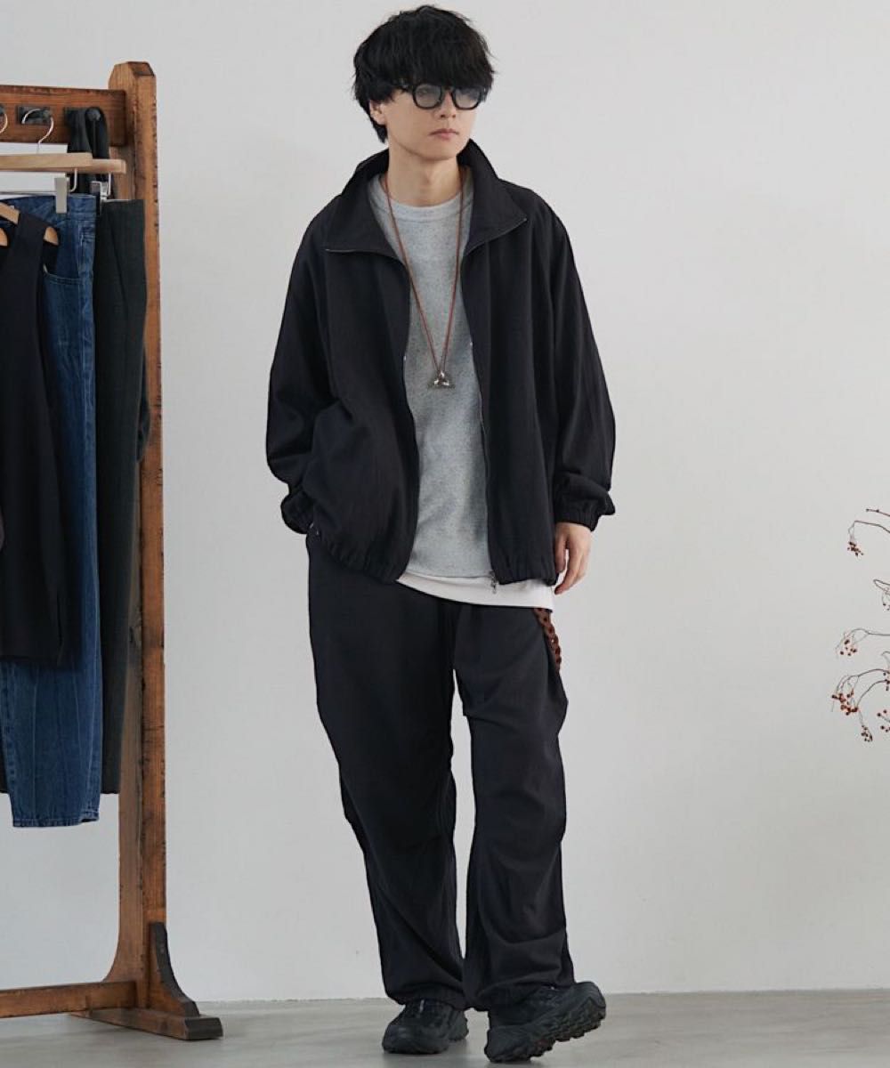 SILK RAYON TRACK JACKET FIELD PANTS - セットアップ