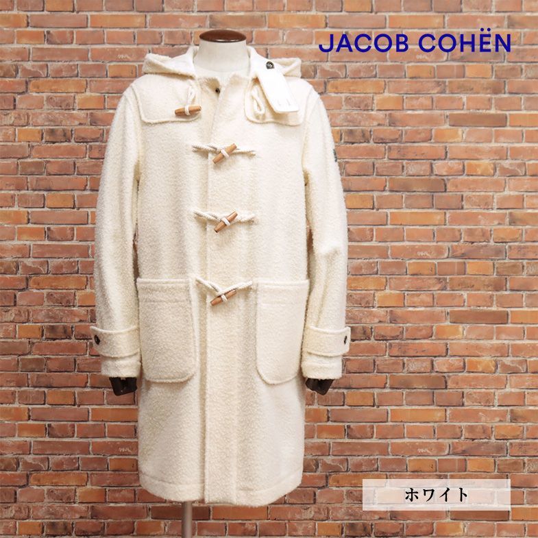 税込?送料無料】 COHEN/52サイズ/ダッフル 秋冬/JACOB コート 新品/白