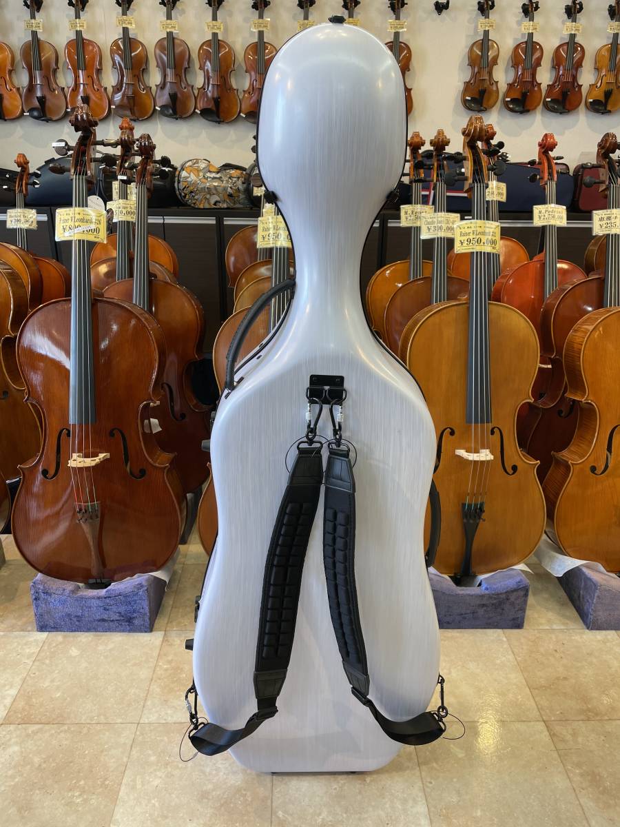  contrabass case [ musical instruments shop exhibition ]* new goods * contrabass hard case 4/4 size for white 1 number popular!! to the carrying . very convenience!!