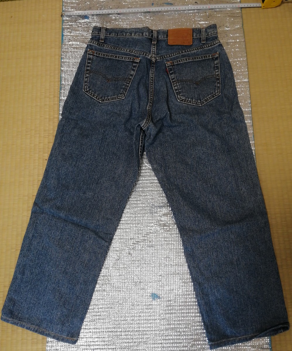 送料込 40 LEVIS 554 xx 赤タグ 紙パッチ デニム ジーンズ W34 L32 650 levi STRAUSS&CO. リーバイス _画像2