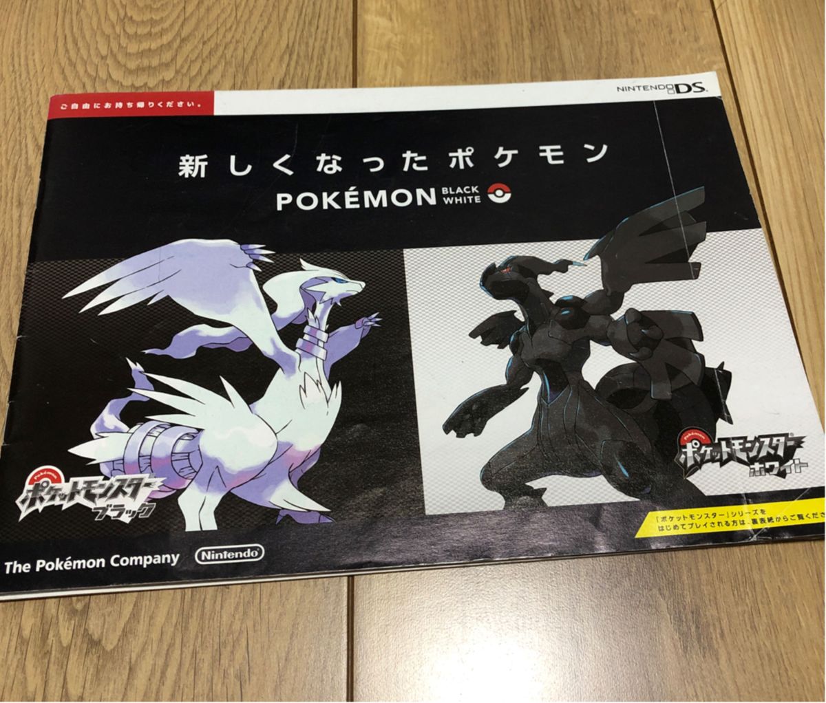 ポケットモンスターブラックホワイト  パンフレット  冊子  リーフレット  広告  