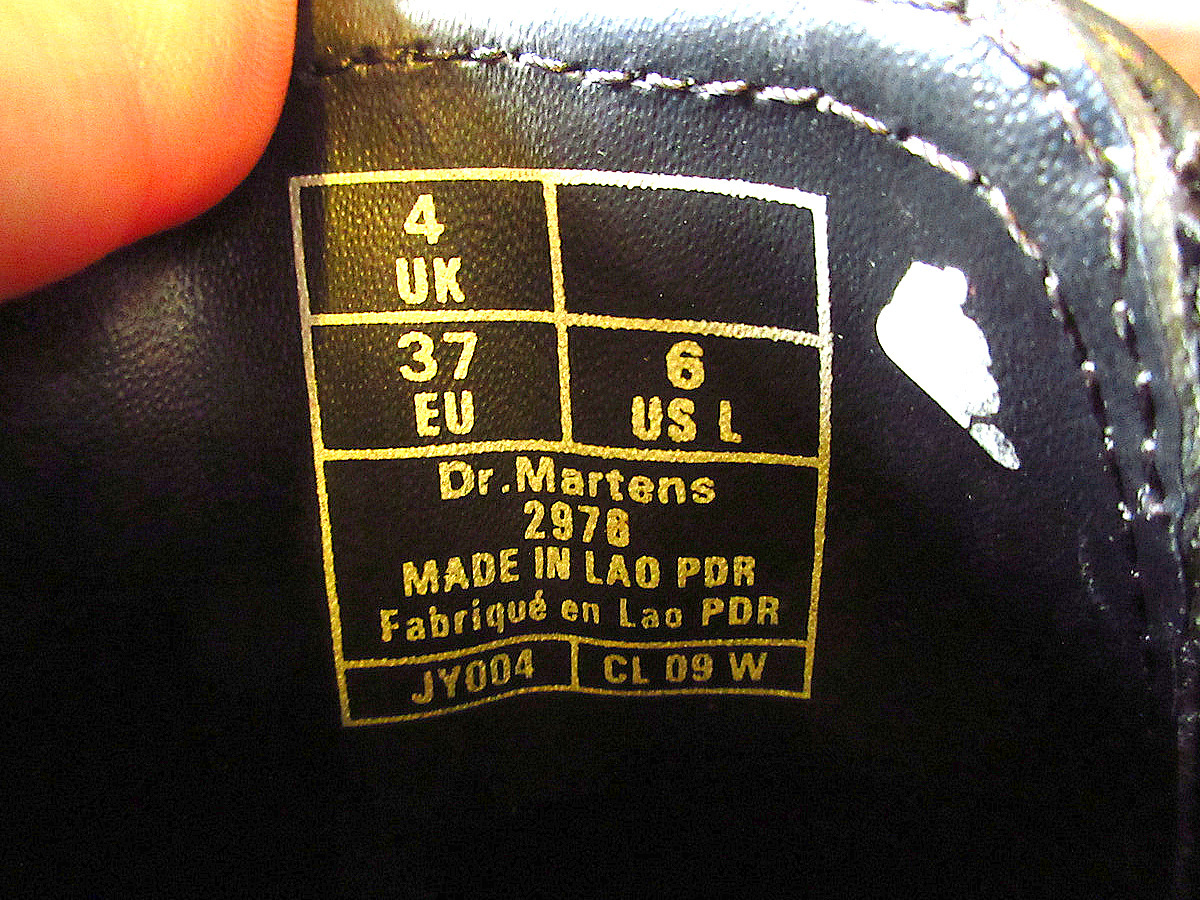 Dr. Martensサイドゴアブーツ黒size 6●230905k6-w-bt-23cmドクターマーチンレディースショートブーツブラック_画像7