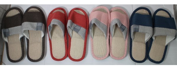 16 00361 * slippers interior 4 pairs set house slippers lady's men's room shoes ( design 8)[ outlet ]