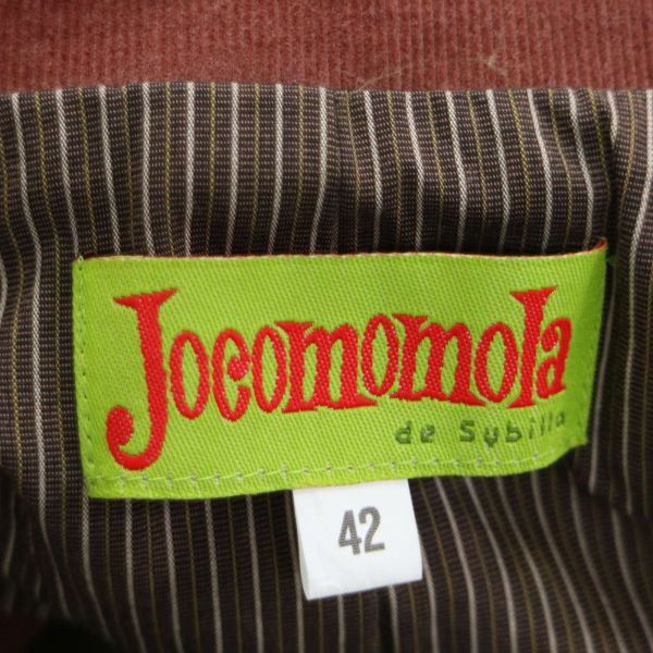 Jocomomola ホコモモラ シビラ 秋冬♪ 1B コーデュロイ アンコン テーラード ジャケット ブレザー Sz.42　レディース　K3T00397_9#N_画像5