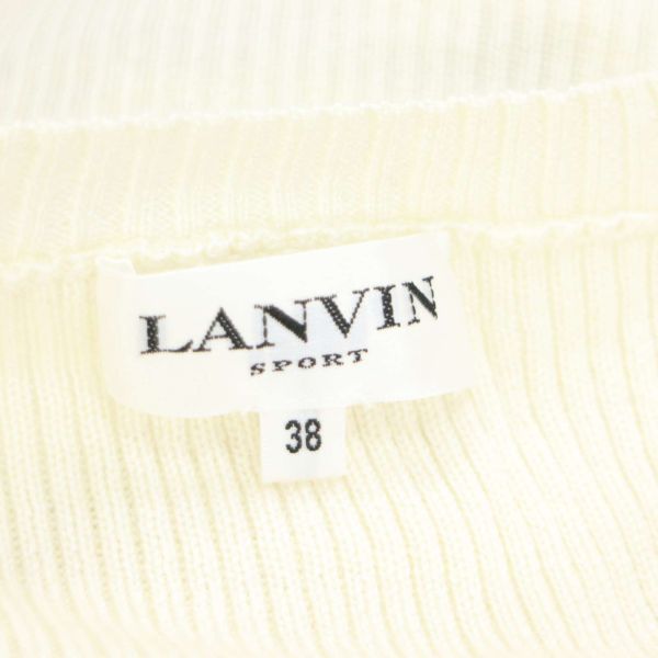 LANVIN SPORT Lanvin спорт осень-зима шнуровка спереди! шерсть вязаный лучший Sz.38 женский Golf K3T00429_9#K