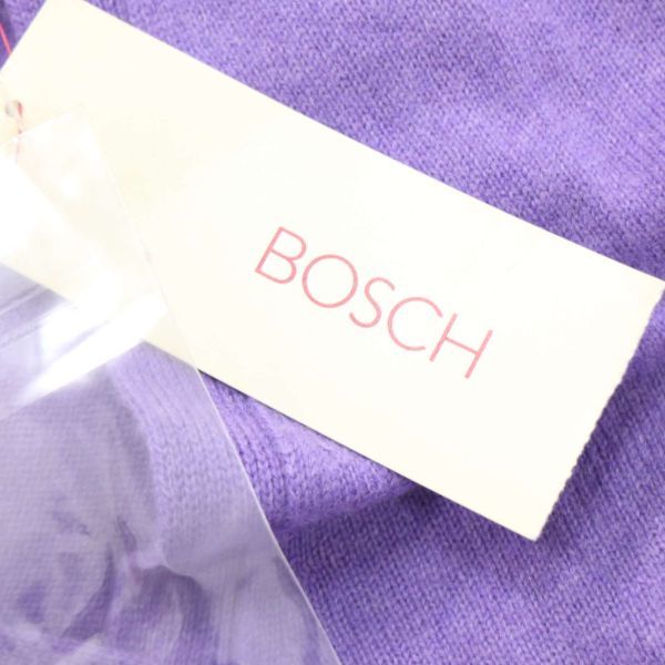 【新品 未使用】 BOSCH ボッシュ 高級 カシミヤ100%♪ 秋冬 ニット カーディガン Sz.38　レディース 紫 パープル　K3T00458_9#N_画像7