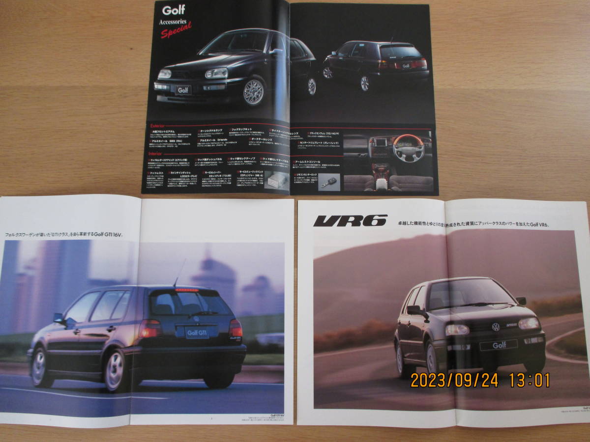 VW Golf 16V /VR6 /GLi/CLi Accessories Special カタログ3SET_画像2