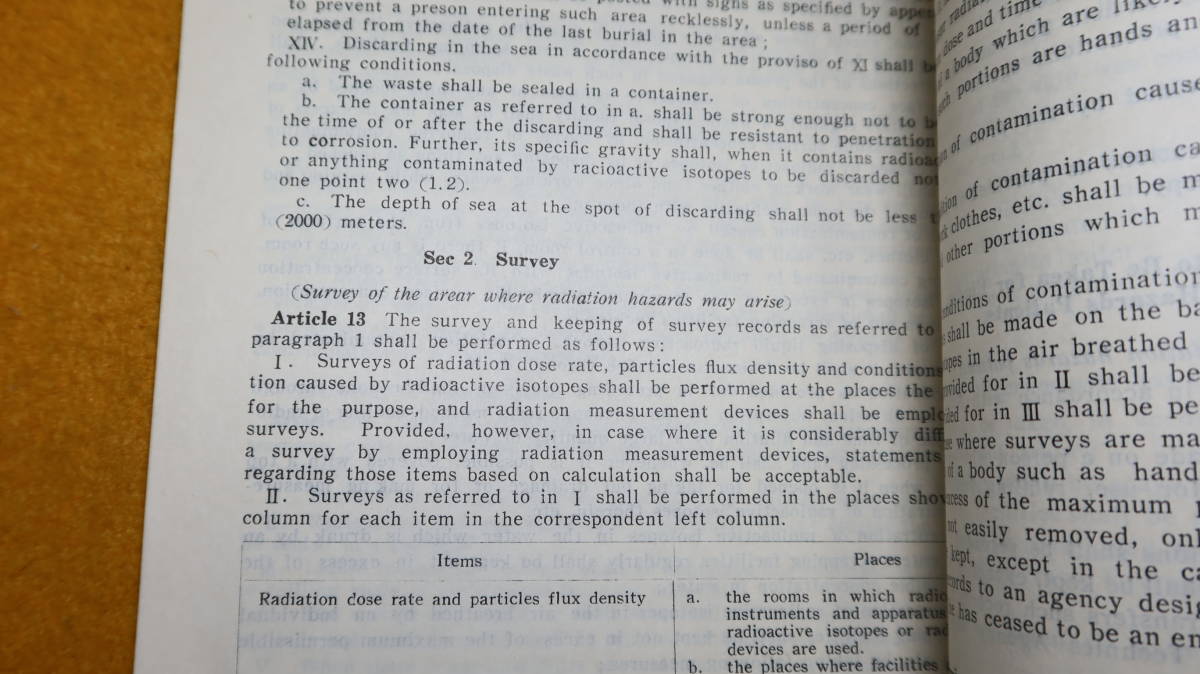 『REGULATION Prevention of Radeation Hazards due to Radeoactive Isotopes,Rtc』Atomic Energy Commission、1958【英文/放射線】_画像8