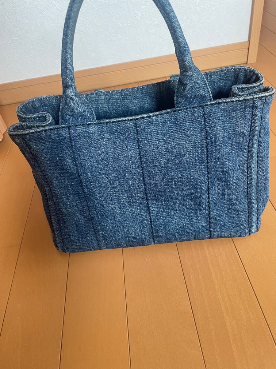 PRADA プラダ カナパ トートバッグ ブルーデニム 2way|Yahoo!フリマ