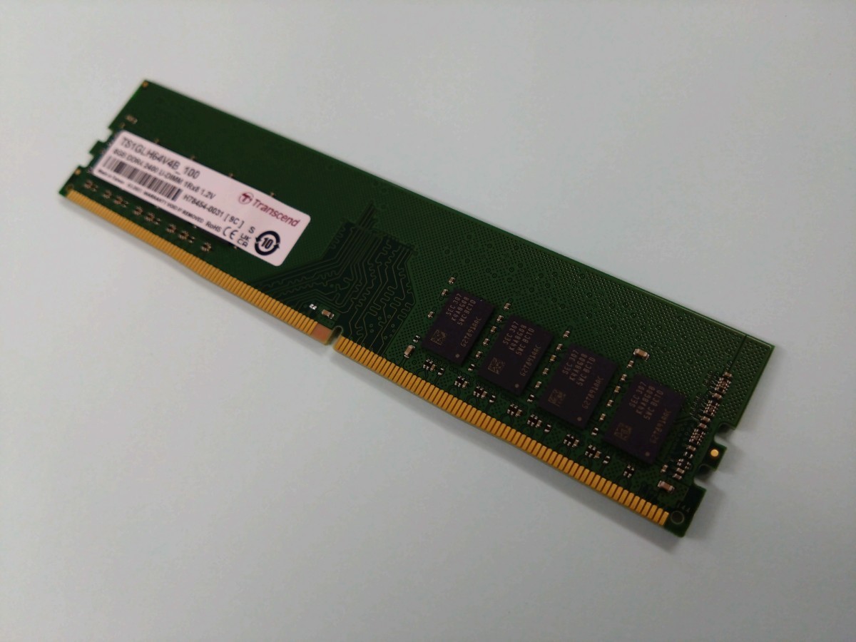 【中古】増設メモリ Transcend DDR4-2400 8GB_画像3